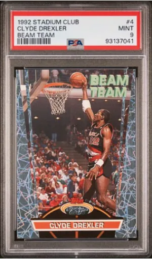 Clyde Drexler 1992 Stadium Club Beam Team 4 front